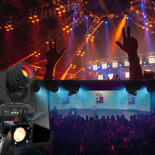 Iluminación robótica para eventos